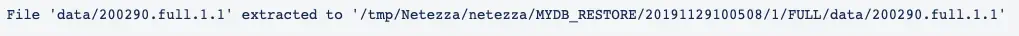 Command line output