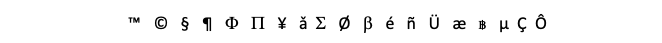 Special Characters